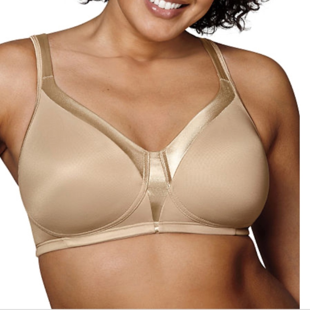 Playtex 18 Hour Silky Soft Smoothing Cool & Breathable Wireless Bra Nude NWT